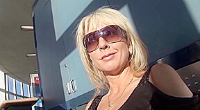 Blonde MILF pornstar Alysha in a gangbang