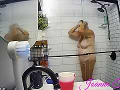 Found All My Dad's Hidden Cam Recordings of My Mom Mrs. Joanne Tanner the Real Public Schoolteacher in the Shower